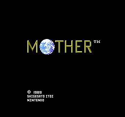 Mother title screen for Famicom